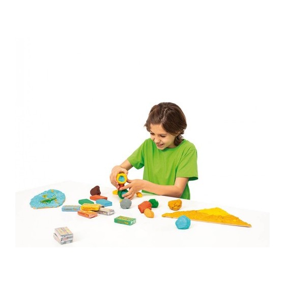 CAJA PLASTILINA 18 PASTILLAS DE 50GR GAMA NATURE COLORES SURTIDOS (3 UDS X COLOR) JOVI 70/18N