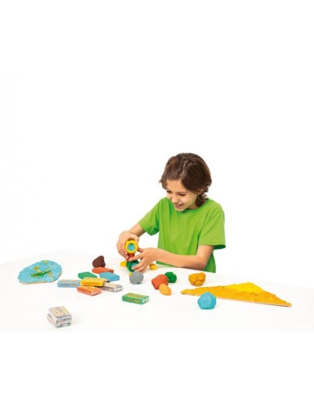 CAJA PLASTILINA 18 PASTILLAS DE 50GR GAMA NATURE COLORES SURTIDOS (3 UDS X COLOR) JOVI 70/18N