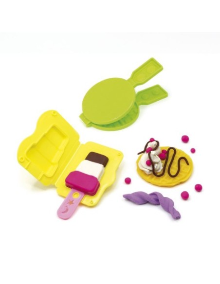 MALETÍN 6 BOTES PASTA BLANDA SOFT DOUGH DE 59GR + HERRAMIENTAS "HELADOS Y GOFRES" MILAN 913306ICW