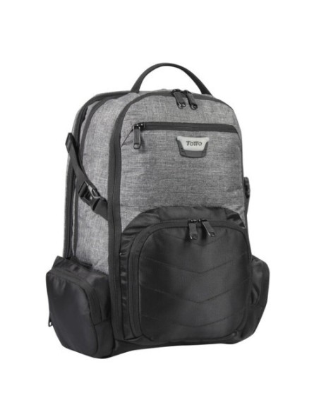 MOCHILA HYBRID TABLET Y PC 15'' 4 CREMALLERAS GRIS/NEGRO TOTTO MA04IND588-1620G-GN0