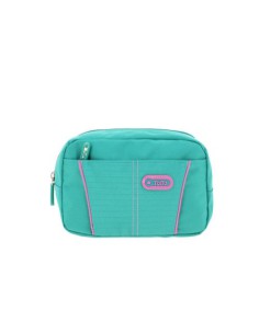 ESTUCHE MODELO EATFIT DOS BOLSILLOS VERDE/GOMAS ROSAS TOTTO AC52KLA002-1710Z-V2P