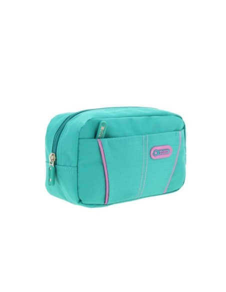 ESTUCHE MODELO EATFIT DOS BOLSILLOS VERDE/GOMAS ROSAS TOTTO AC52KLA002-1710Z-V2P