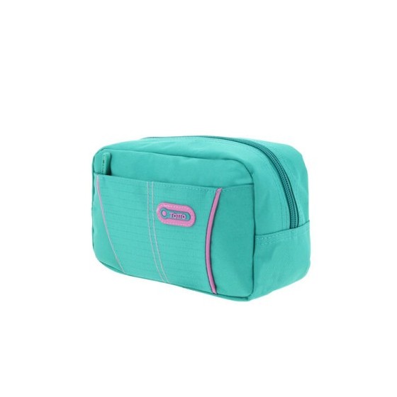ESTUCHE MODELO EATFIT DOS BOLSILLOS VERDE/GOMAS ROSAS TOTTO AC52KLA002-1710Z-V2P