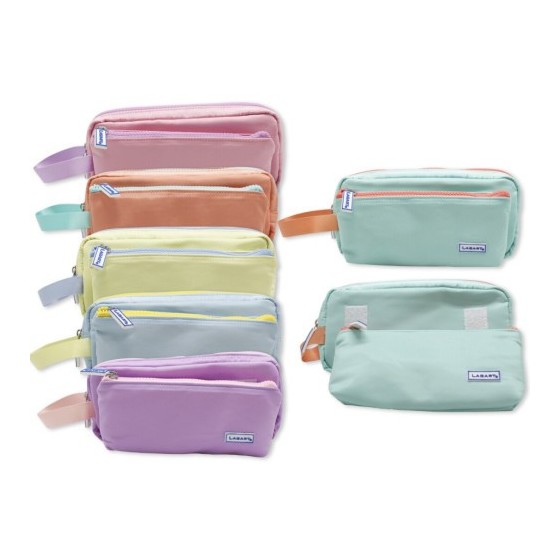 PORTATODO TACTO SUAVE PASTEL DOBLE C/ASA COLORES SURTIDOS LAGART 329272