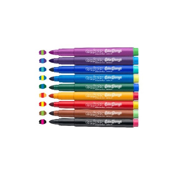 CAJA 10 ROTULADORES MÁGICOS COLOR CHANGE CARIOCA 42737
