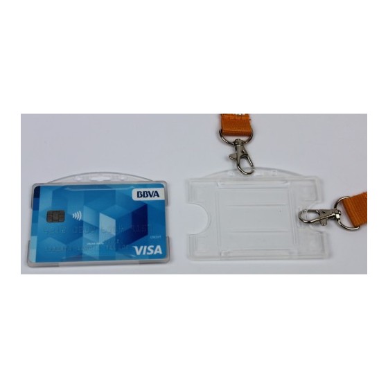 PACK 100 PORTA-TARJETAS PLASTICO RIGIDO 90X57 DOBLE POSICION IBERPLAS 147570100