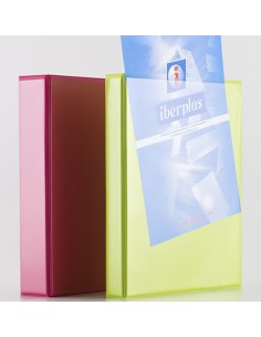 CARPETA CANGURO FUN COLOR A4 4 ANILLAS MIXTAS 40 MM FUN COLORES SURTIDOS IBERPLAS 8440FCM4 (x6 unidades) 2