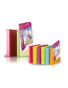 CARPETA CANGURO FUN COLOR A4 4 ANILLAS MIXTAS 25 MM FUN COLORES SURTIDOS IBERPLAS 8425FCM4 (x6 unidades)
