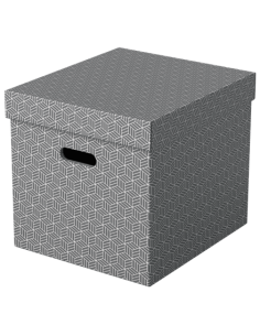 PACK 3 CAJAS GRISES 365X320X315MM ESSELTE 628289