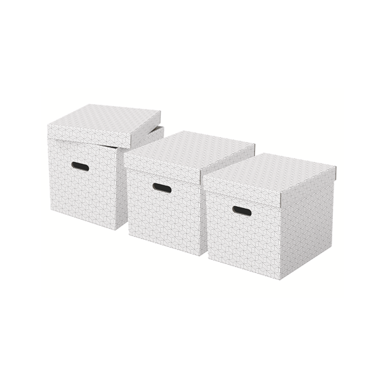 PACK 3 CAJAS BLANCAS 365X320X315MM ESSELTE 628288