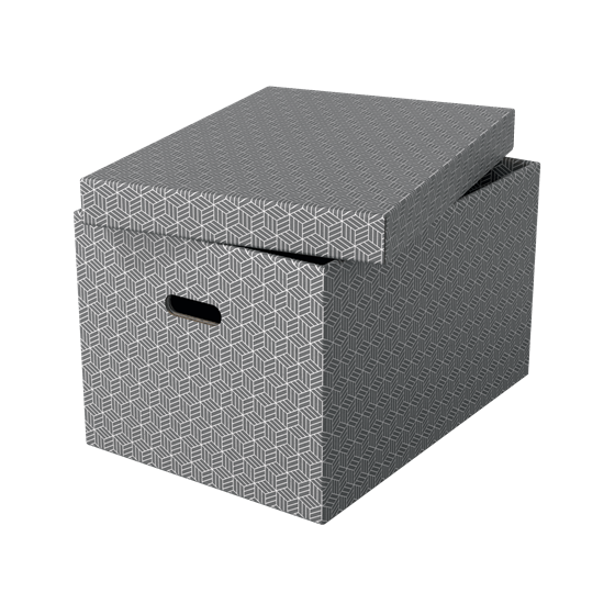 PACK 3 CAJAS GRISES 510X355X305MM ESSELTE 628287
