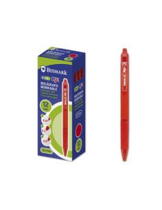BOLIGRAFO BORRABLE C/CLIP ROJO BISMARK 330217 (x12 unidades)