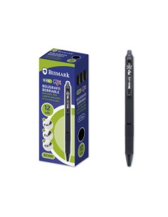 BOLIGRAFO BORRABLE C/CLIP NEGRO BISMARK 330216 (x12 unidades)