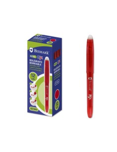 BOLIGRAFO BORRABLE C/CAPUCHON ROJO.0.7MM BISMARK 327530 (x12 unidades)