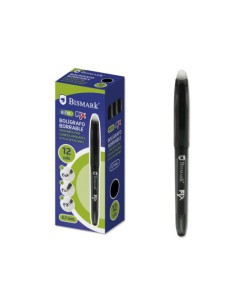 BOLIGRAFO BORRABLE C/CAPUCHON NEGRO.0.7MM BISMARK 327536 (x12 unidades)