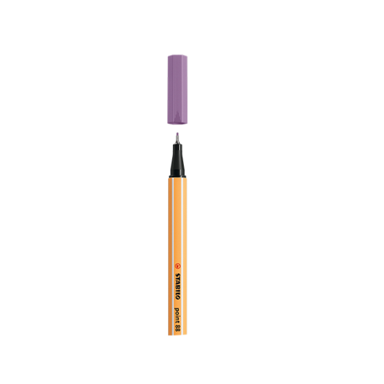 ROTULADOR PUNTA FINA POINT 88 0.4MM LILA GRISACEO STABILO 88/62 (x10 unidades)