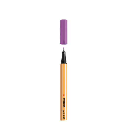 ROTULADOR PUNTA FINA POINT 88 0.4MM CIRUELA STABILO 88/60 (x10 unidades)