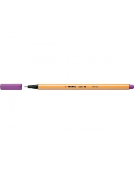 ROTULADOR PUNTA FINA POINT 88 0.4MM CIRUELA STABILO 88/60 (x10 unidades)