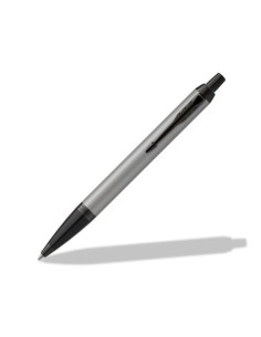 BOLÍGRAFO IM CUERPO GRIS MATE/ADORNOS NEGROS MEDIUM PARKER 2127752