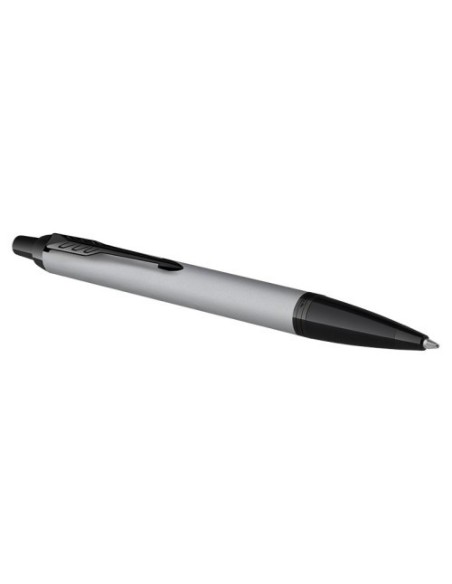 BOLÍGRAFO IM CUERPO GRIS MATE/ADORNOS NEGROS MEDIUM PARKER 2127752