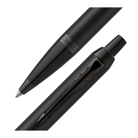 BOLÍGRAFO IM CUERPO NEGRO MATE/ADORNOS NEGROS MEDIUM PARKER 2127618