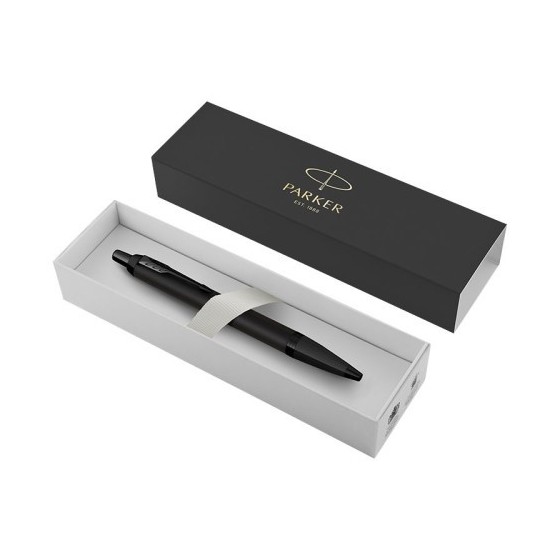 BOLÍGRAFO IM CUERPO NEGRO MATE/ADORNOS NEGROS MEDIUM PARKER 2127618