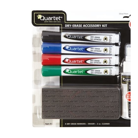 KIT PIZARRA BLANCA (4 ROTULADORES, BORRADOR, SPRAY LIMPIADOR) NOBO 1903798