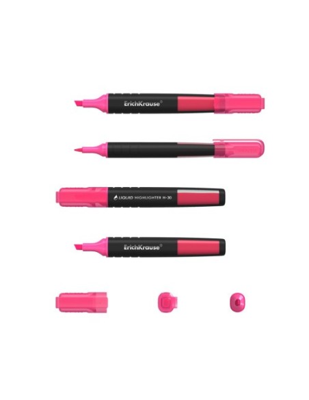 MARCADOR FLUORESCENTE LIQUID H-30 ROSA ERICHKRAUSE  47975 (x10 unidades)