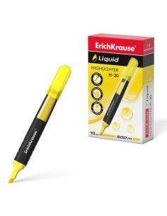 MARCADOR FLUORESCENTE LIQUID H-30 AMARILLO ERICHKRAUSE  47973 (x10 unidades)