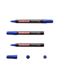 MARCADOR PERMANENTE P-200 AZUL ERICH KRAUSE 4778 (x12 unidades) 2