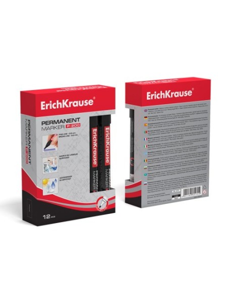 MARCADOR PERMANENTE P-200 AZUL ERICH KRAUSE 4778 (x12 unidades)