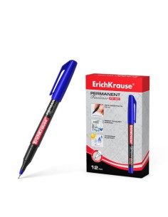 MARCADOR PERMANENTE FP-50 AZUL ERICH KRAUSE 37069 (x12 unidades)