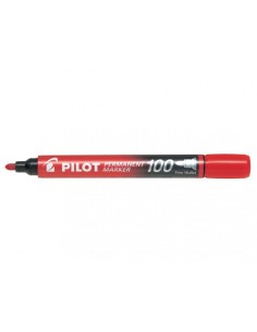 MARCADOR PERMANENTE PUNTA CONICA SCA-100 ROJO PILOT SCA-100-R (x12 unidades)