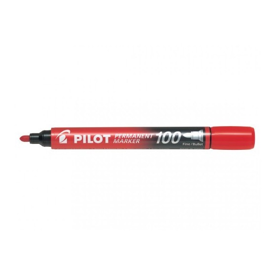 MARCADOR PERMANENTE PUNTA CONICA SCA-100 ROJO PILOT SCA-100-R (x12 unidades)