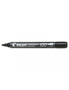 MARCADOR PERMANENTE PUNTA CONICA SCA-100 NEGRO PILOT SCA-100-B (x12 unidades)
