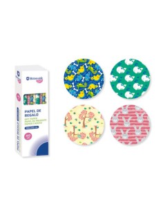 PAPEL DE REGALO INFANTIL JUGUETES 100X300 CM BISMARK 329862 (x40 unidades)