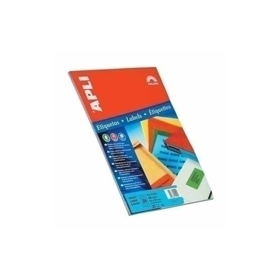 APLI Self-adhesive labels 210 x 297mm Blue etiqueta autoadhesiva Azul 20 pieza(s)