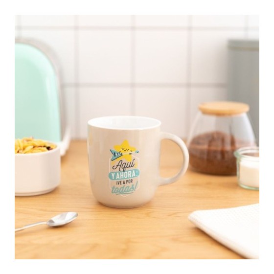 TAZA - AQUÍ Y AHORA: ¡VE A POR TODAS! MR.WONDERFUL WOA11292ES