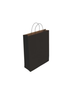 Bismark 329842 bolsa de papel Negro (x25 unidades)