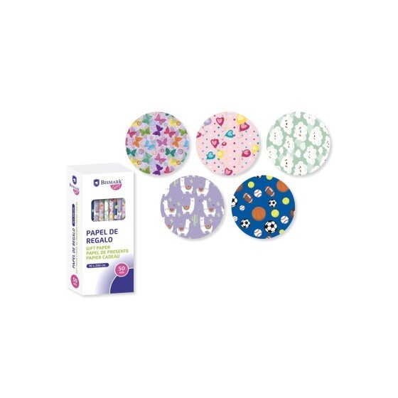 Bismark 329855 papel de regalo (x50 unidades)