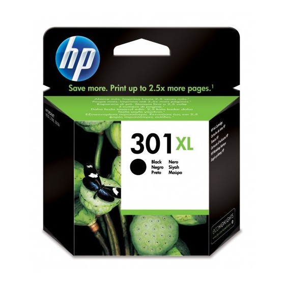 CARTUCHO DE TINTA HP DESKJET 1050 2050 3050 NEGRO 301XL 8ML (CH563EE) HP301XL