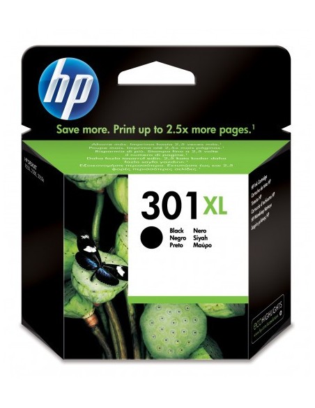 CARTUCHO DE TINTA HP DESKJET 1050 2050 3050 NEGRO 301XL 8ML (CH563EE) HP301XL