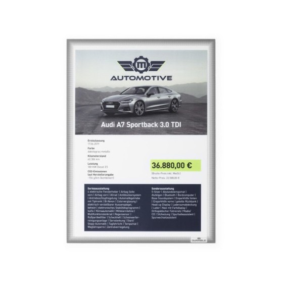 Durable 501457 archivador Antracita, Transparente