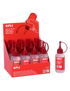 APLI Cola de silicona 100 ml (x12 unidades)