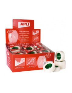 APLI 12533 cinta adhesiva 33 m Invisible (x35 unidades)