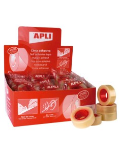 APLI 11103 cinta adhesiva 33 m Transparente (x35 unidades)
