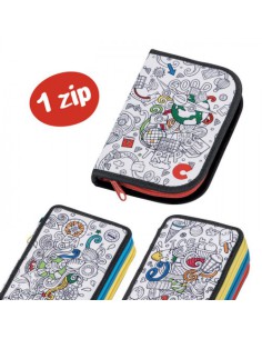ESTUCHE COLOREABLE 1 CREMALLERA 1 PISO CARIOCA 42910 2