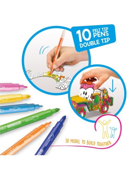 SET CREATE & COLOR MS. WILD 3D CARIOCA 42906
