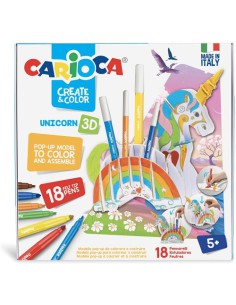SET CREATE & COLOR UNICORN 3D CARIOCA 42986
