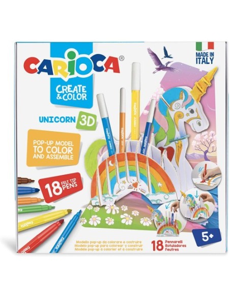 SET CREATE & COLOR UNICORN 3D CARIOCA 42986